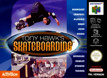 Tony Hawk's Skateboarding (Europe) box cover front